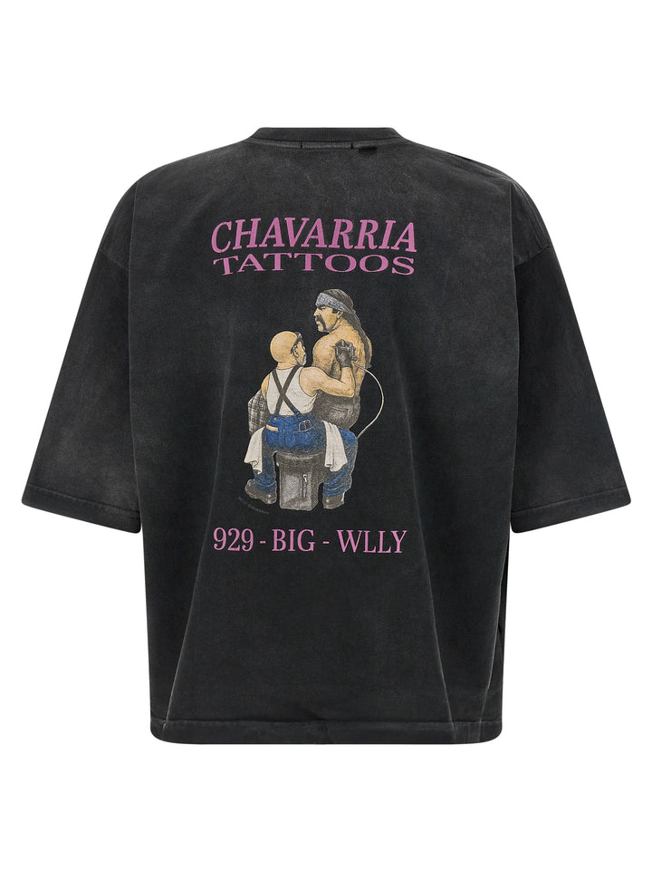Willy Chavarria Willy Tattoo - Buffalo Tee T-shirt - Black | a7d8a673a6b2309e9d08d211bade0cde63cdbe19