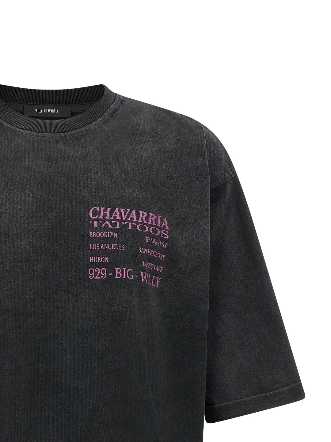 Willy Chavarria Willy Tattoo - Buffalo Tee T-shirt - Black | 81265f05fc8b513b1cfcbeab7d305cd1ef1a391e