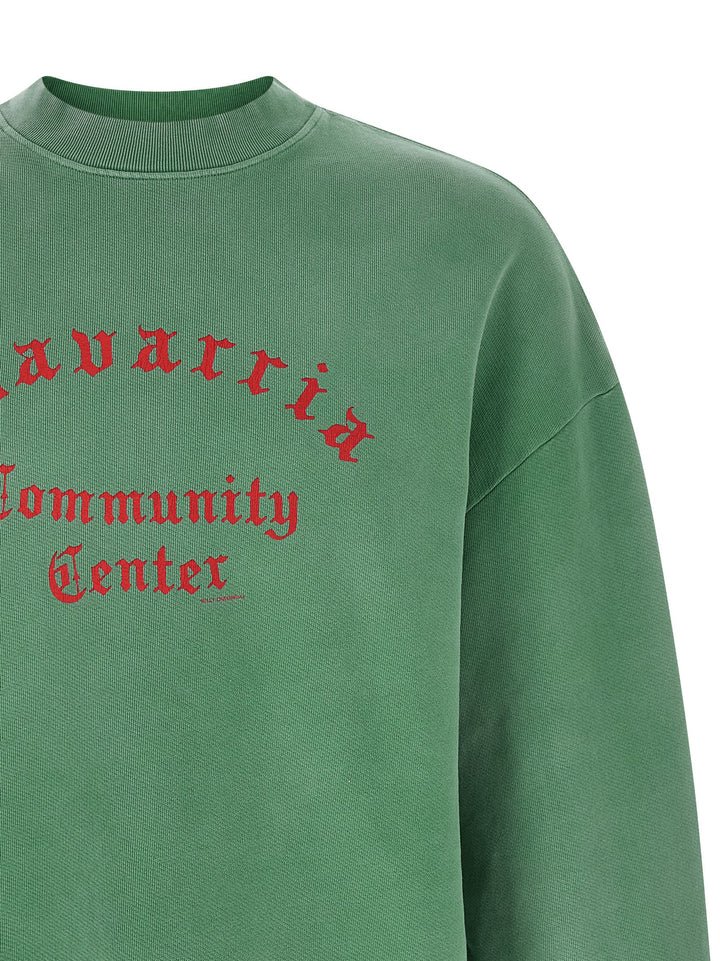 Willy Chavarria Chavarria Community Center - Hooligan Sweatshirt - Green | 81250bdc5f02b600822d51525e86eb4f6f12a811