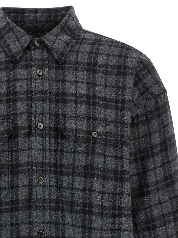 Willy Chavarria Padded Overshirt Puffer Jackets - Gray | 8a85cd8ca8425b04d0e7b5dbb455a7e0d9331d20