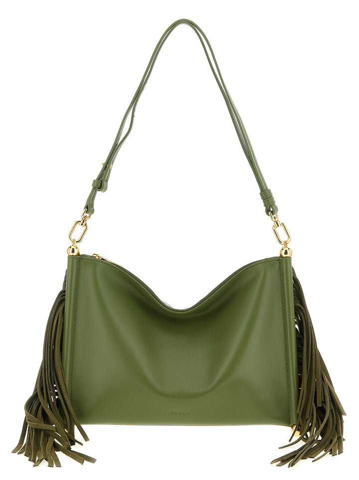 Furla Furla Sfera Soft Shoulder Bags - Green | ac3c7e18ec435be85b9b22686552f45ff22817ad