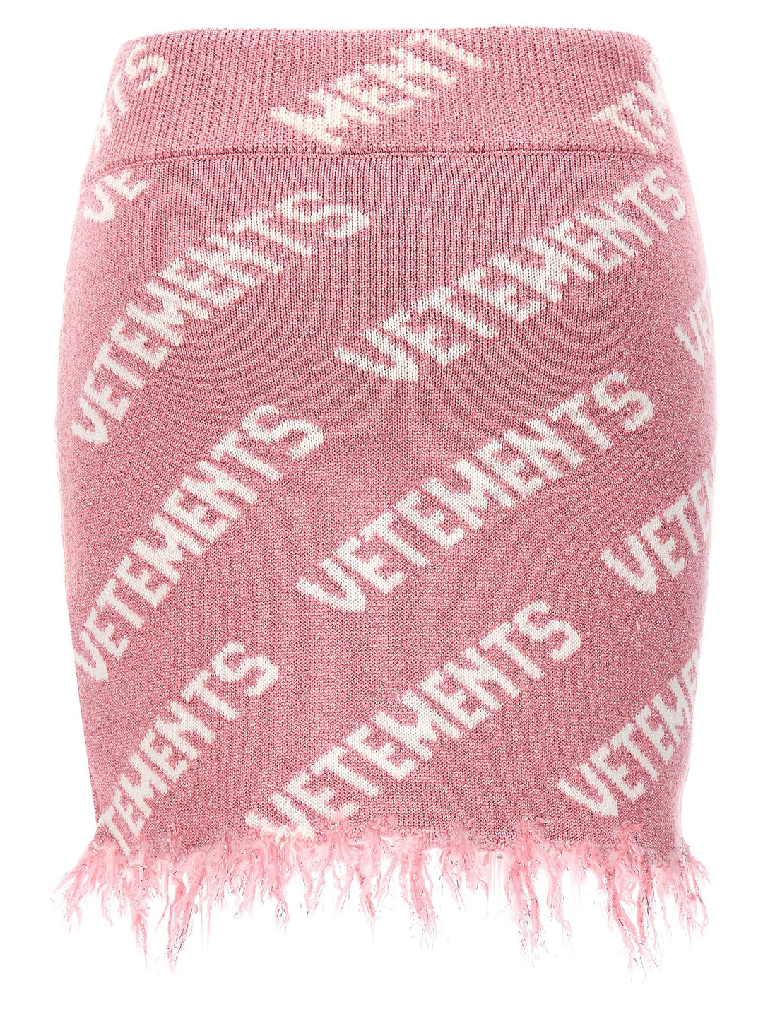 Vetements Iconic Lurex Monogram Skirts - Pink | 3c64c74df25b07581d5d4da52aa4e8a798cf2347