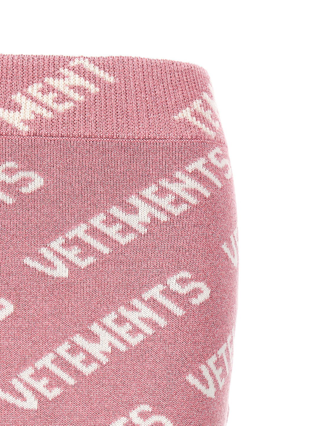 Vetements Iconic Lurex Monogram Skirts - Pink | e84f28139a1f8e43fd8548ea5348259fcd953e42