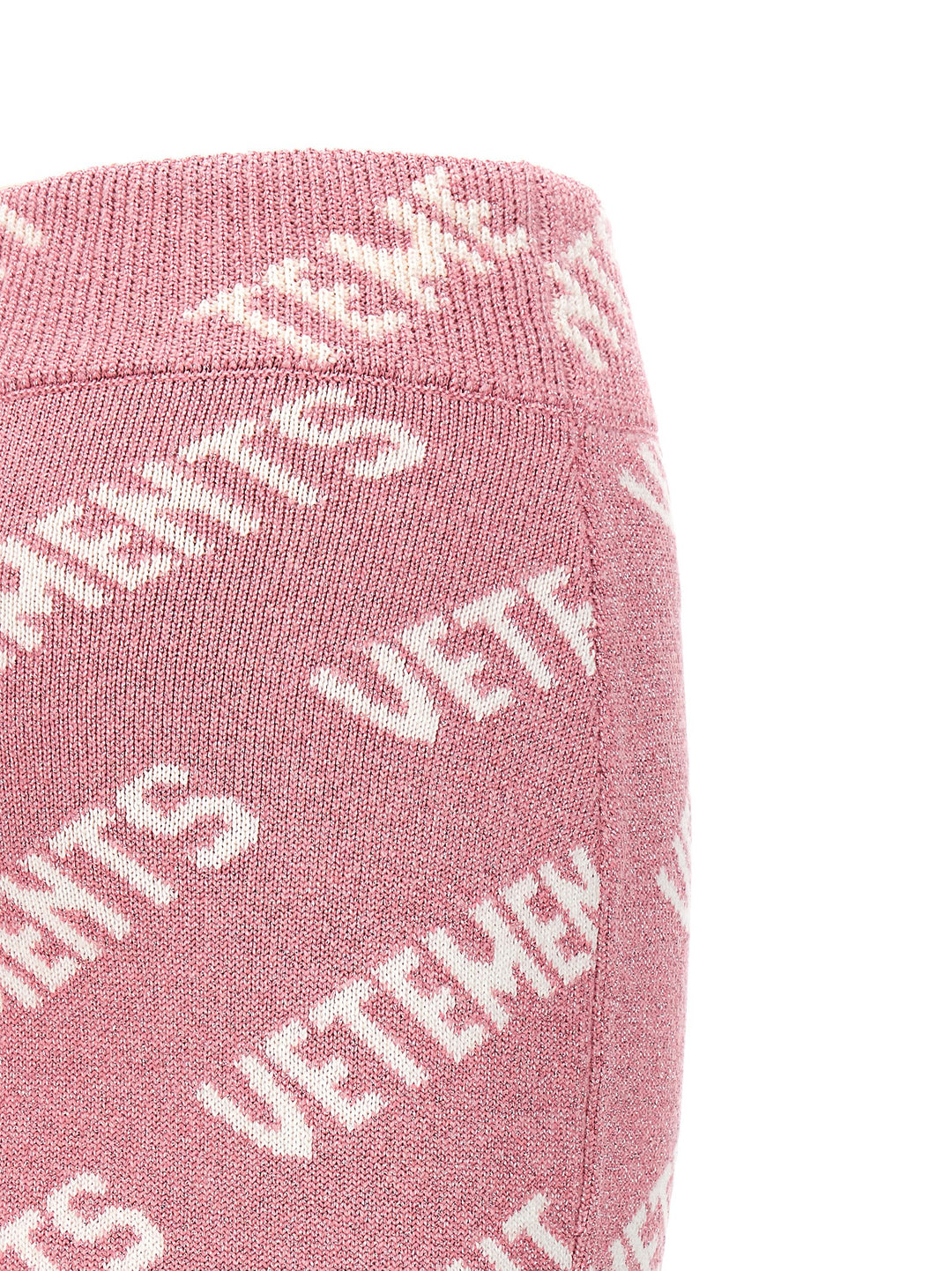 Vetements Iconic Lurex Monogram Skirts - Pink | 054d37a1f480451bf6dca36297de0a17bb994eb6