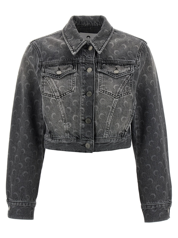 Marine Serre Moon Puffer Jackets - Gray | 9521c9044eeca4d136e1661d1a6a83c2edee1e7c