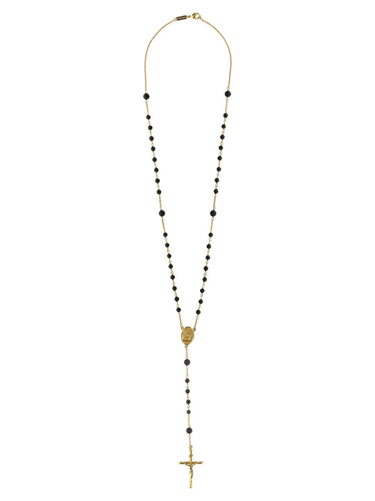 Rosary Necklace Jewelry Gold