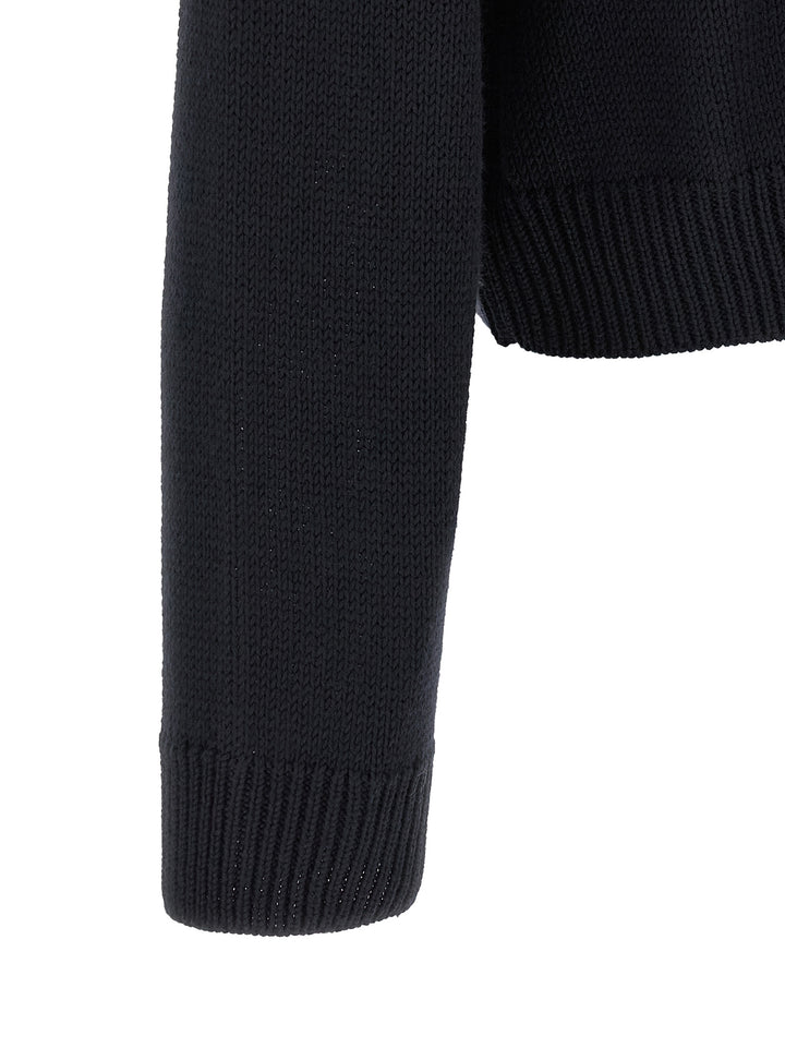 A.P.C. Logo Sweater Sweaters and Cardigans - Blue | f3f7aa2930c1d7e557b4cd001b008616dc97a7bd