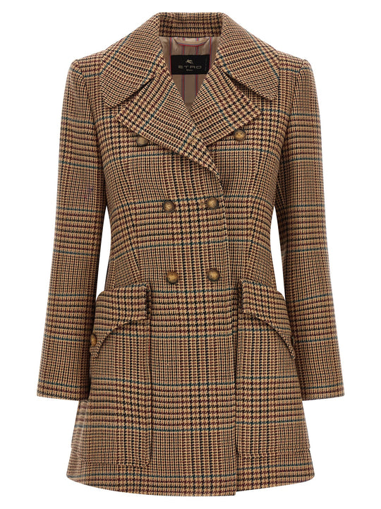 Prince Of Wales Coat Coats And Trench Coats Brown