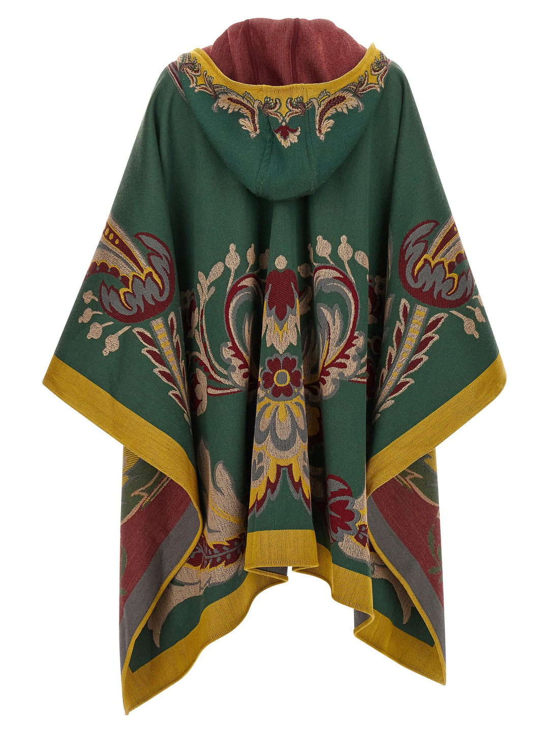 Etro Floral Paisley Cape Capes - Green | 265e5d4be61bfecef8acc6ffd8d21232e2e3736b