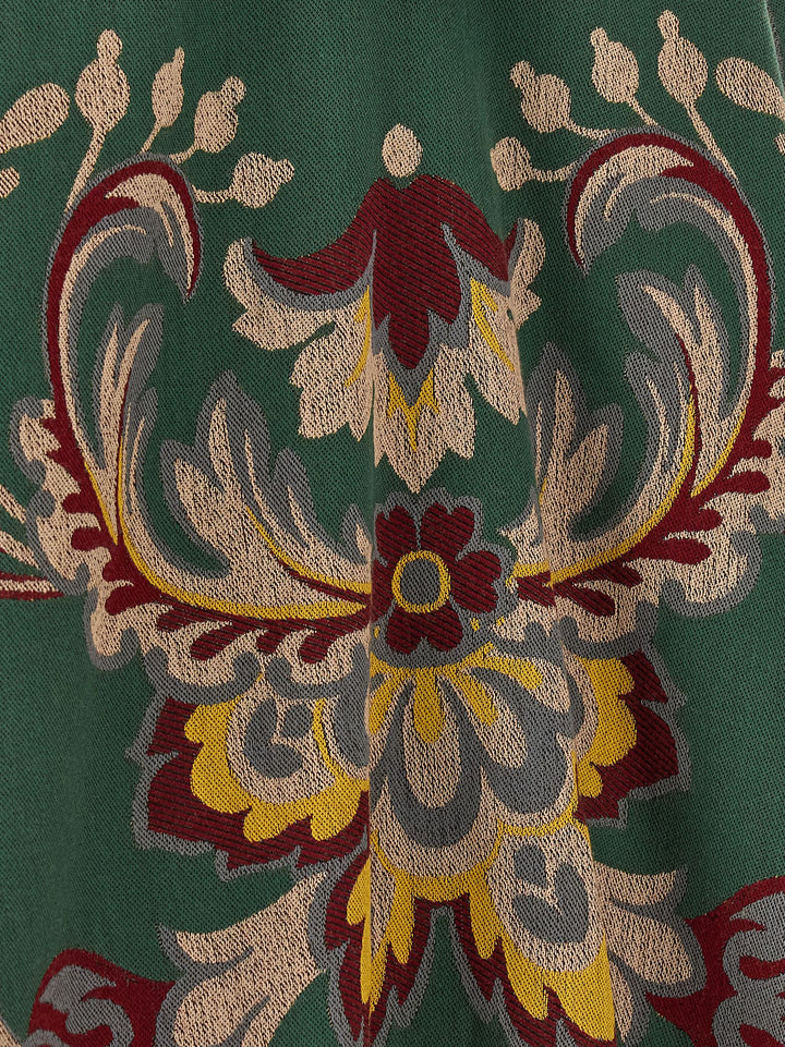 Etro Floral Paisley Cape Capes - Green | d8773e80f722b27a0b6f4c42878a4f3833cd4653