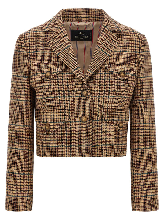 Prince Of Wales Blazer Blazers Brown