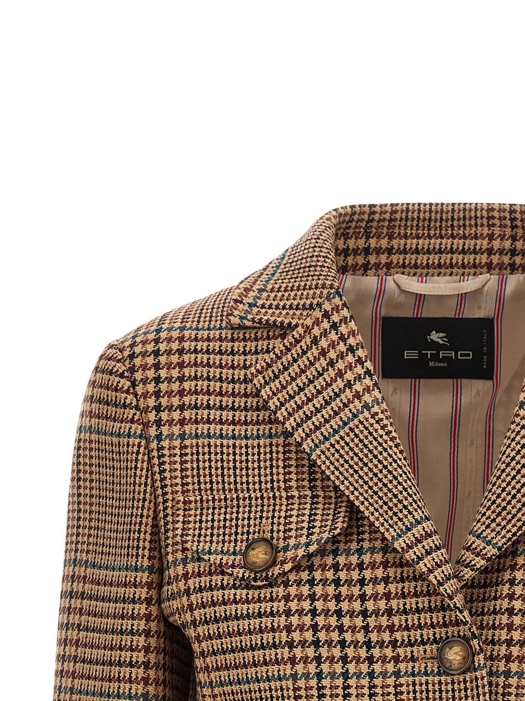 Etro Prince Of Wales Blazer BlazerS - Brown | 7da261405c3789065ee5ba9bb5a9da353eb92cda