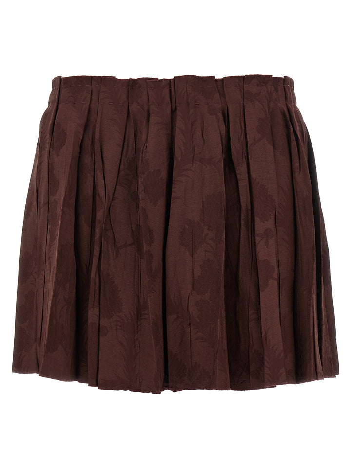 Etro Jacquard Floral Patterned Skirt Skirts - Bordeaux | f8dfc818adac819a3ea57fabe41d1c3b042a1bd1