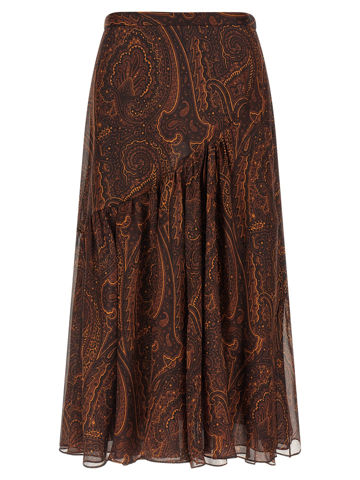 Etro Paisley Skirt Skirts - Brown | 12ee51780ad1d6b24b6830135db878d9efd94b93