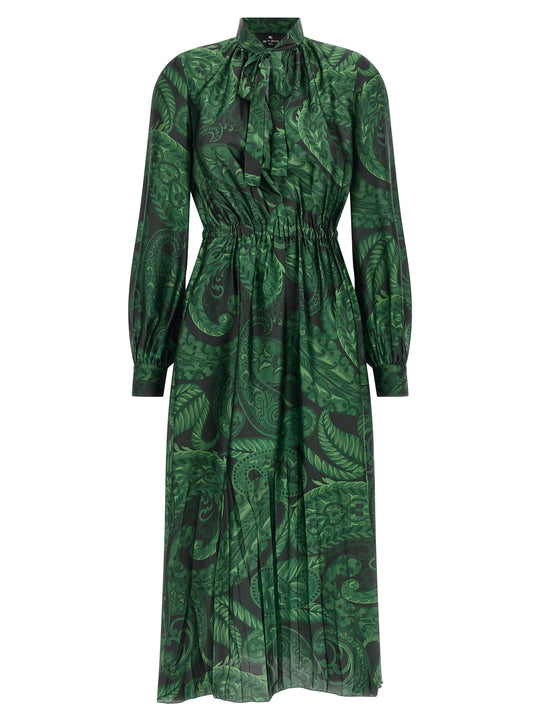 Floral Printed Dress Dresses Green