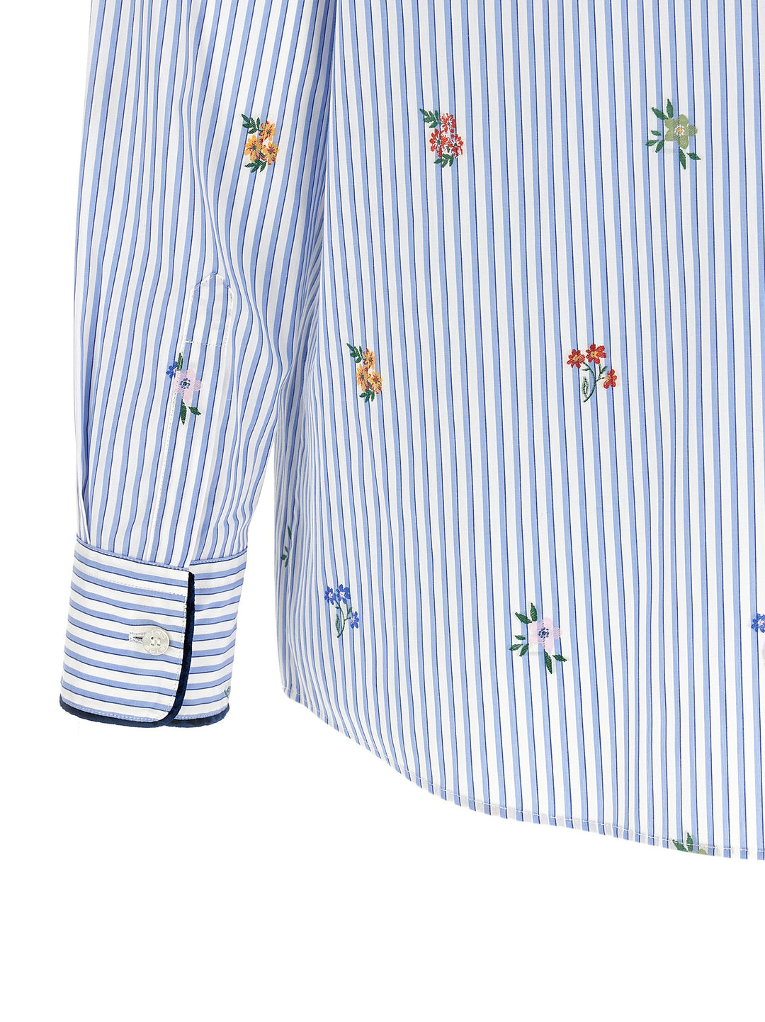 Etro Floral Embroidery Shirt Shirt and Blouse - Light Blue | e73c4b056e696ef131e70ac6cd6d489787f3a46a