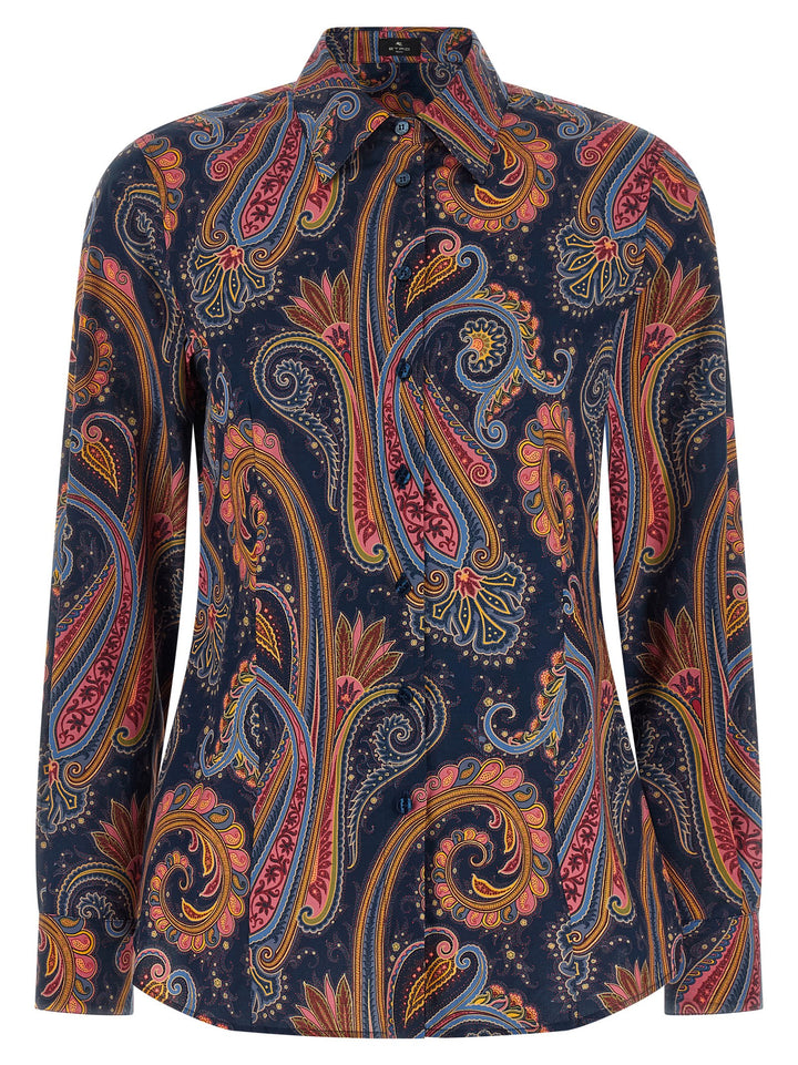 Etro Floral Paisley Shirt Shirt and Blouse - Blue | 1d8fdf405489190870350822ed43eb966f65ad9e