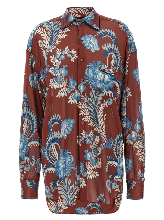 Floral Foliage Shirt Shirt And Blouse Multicolor