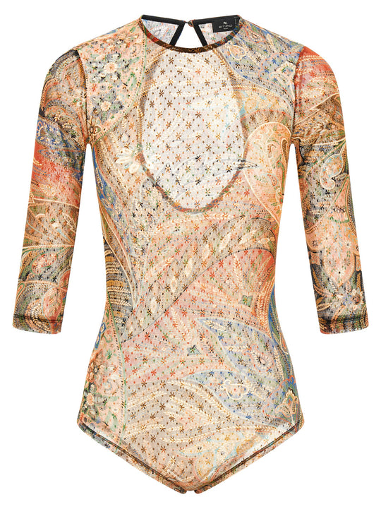 Body Paisley Foliage Tops Multicolor