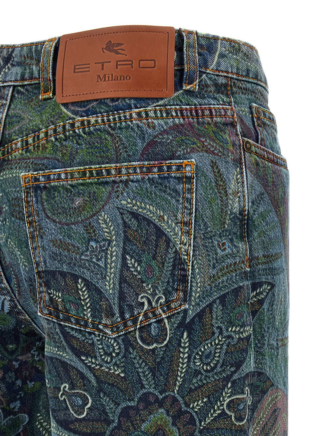 Etro Floral Print Jeans - Blue | 0abf3717ff959e19df8f2e9f37299c7f9e628fef