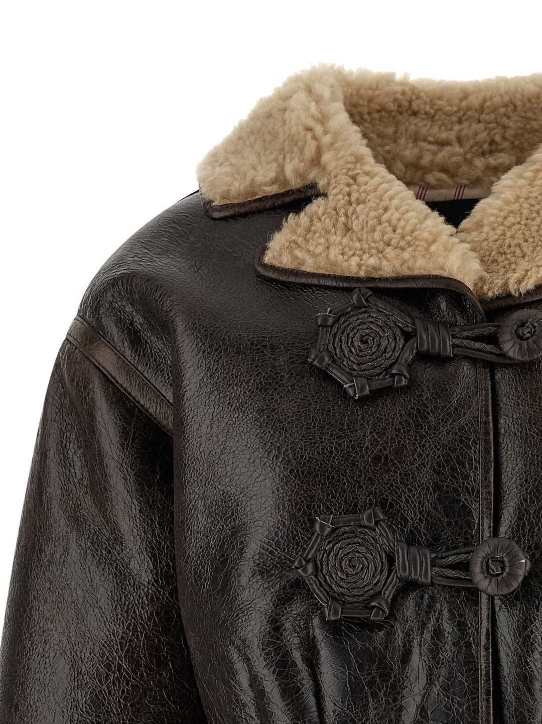 Etro Wool Insert Sheepskin Jacket Fur - Brown | a5d117fd102eb8056a6f4537bcdce03c48955d78
