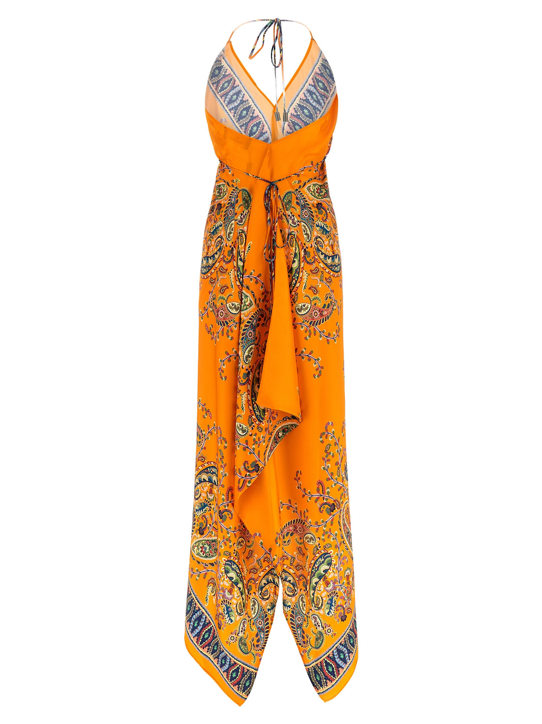 Etro Floral Paisley Dress Dresses - Orange | 6145da2033254effbdbd3ef191fe1d63616a4cd8