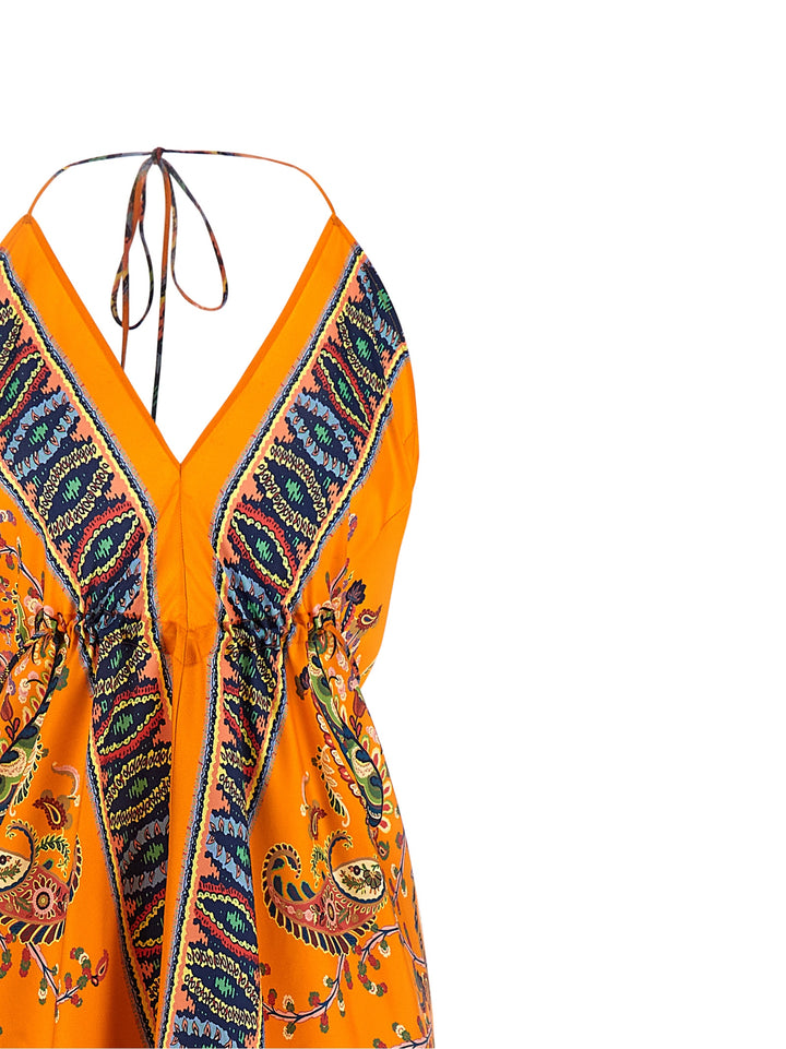Etro Floral Paisley Dress Dresses - Orange | 43f077c58931efeafd40feaa361638dede370661