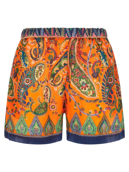 Ramie Shorts Bermuda And Short Orange