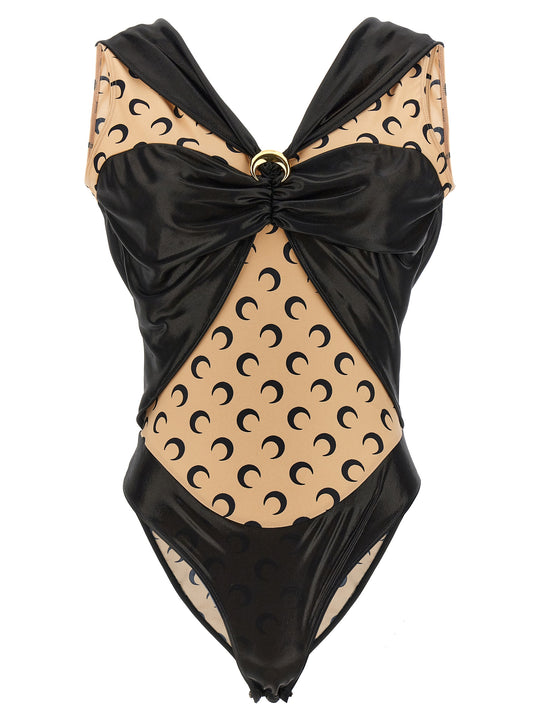 Logo Bodysuit Tops Black