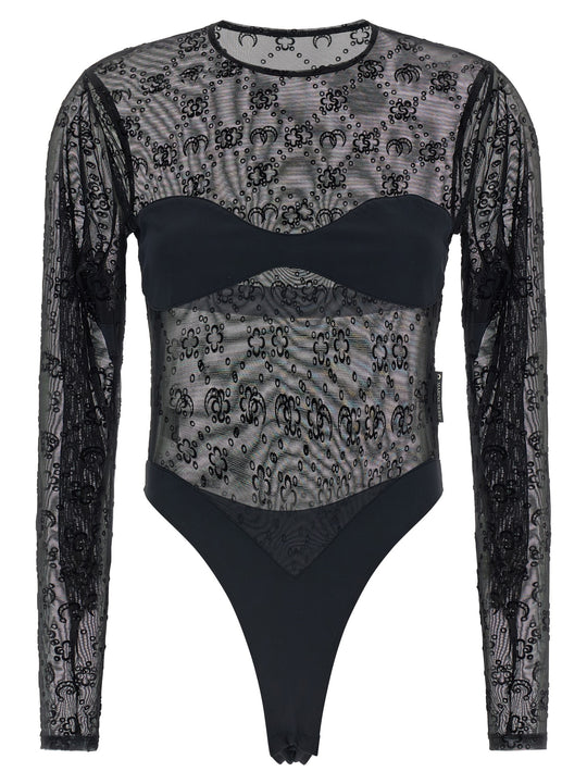 Moonogram Tops Black