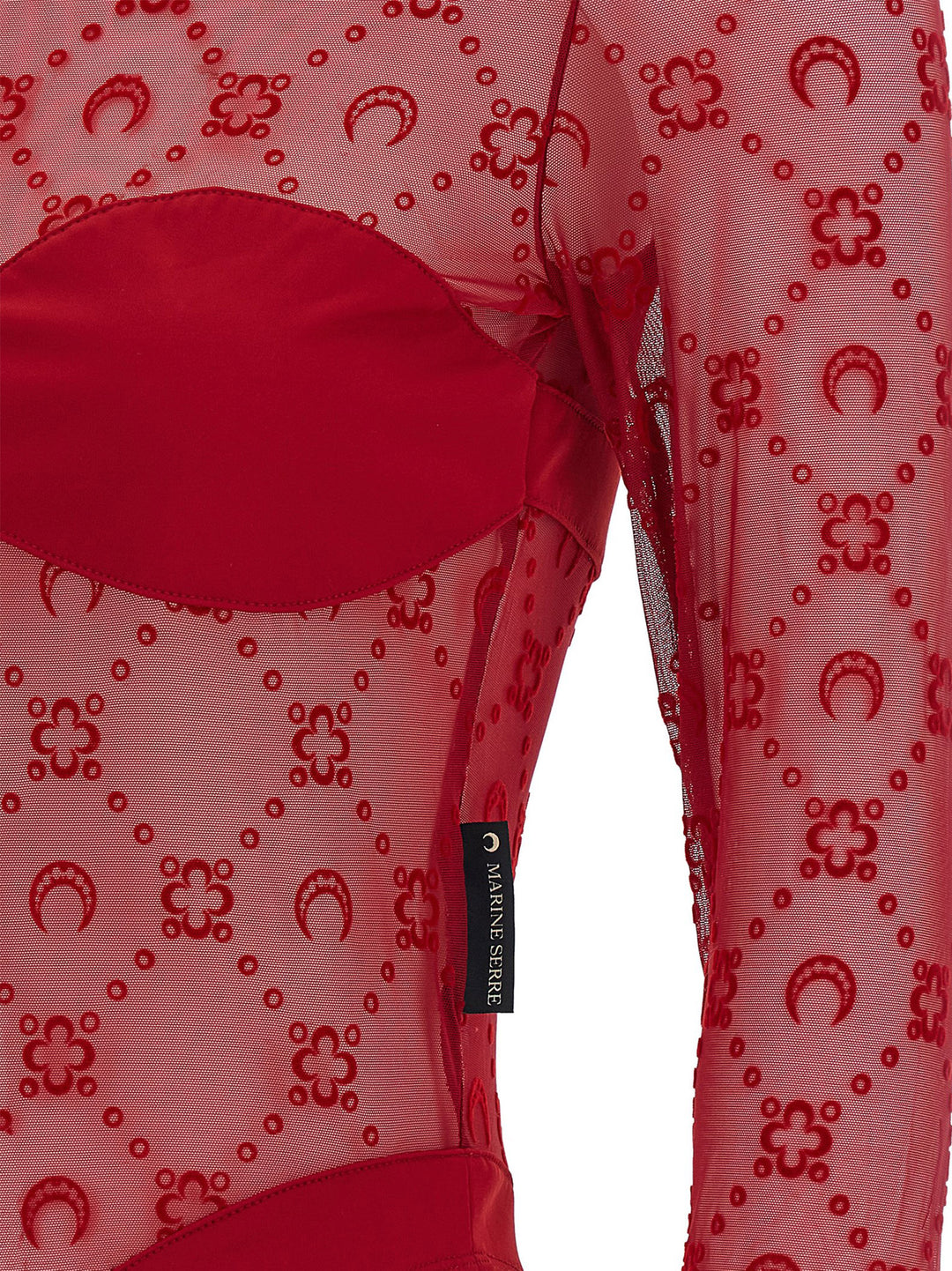 Marine Serre Moonogram Tops - Red | 6943bae1292035916666672b2dd0a4918fed924a