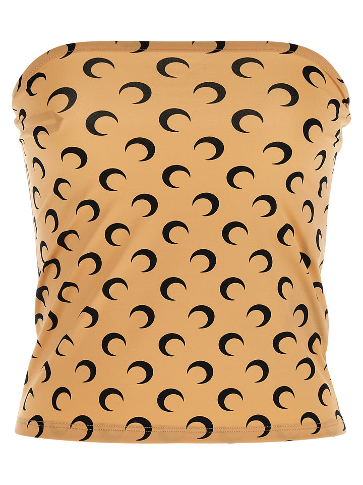 Marine Serre All Over Moon Tops - Beige | d08a0240af749ad3e270c13c4f19f165183e8c95