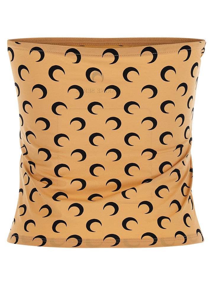 Marine Serre All Over Moon Tops - Beige | fbc6c3c72e0d7025226ec3654d9af49052d3183b