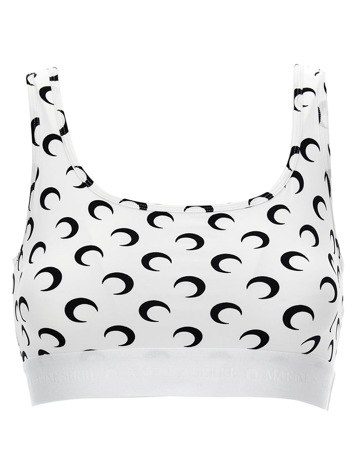 Marine Serre Moon Tops - White/Black | f44e07027c07aa80b9e86b9bbfa8c7a91b7f8907