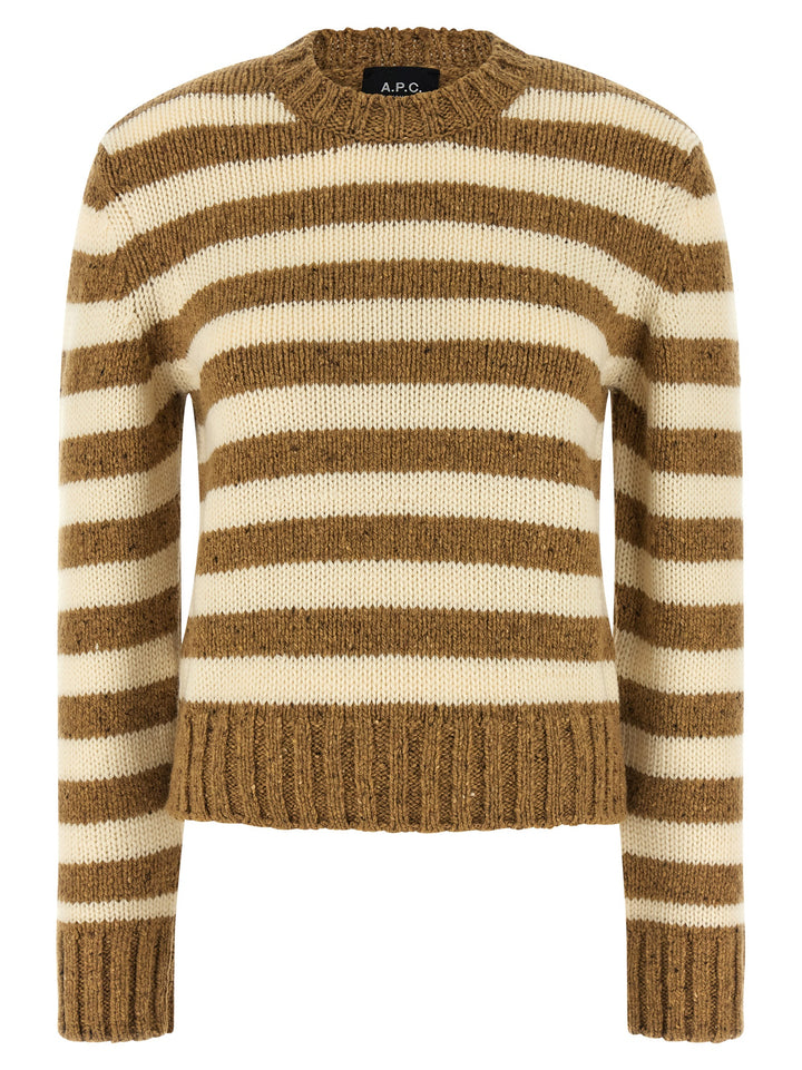 A.P.C. Striped Sweater Sweaters and Cardigans - Brown | cf2e39530465a95bb6702f2d63e962797c6be3c7