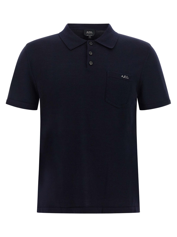 A.P.C. Gide Polo - Blue | f5c4b25b20dc4ff1f95a85f597377d2cdad9d00a