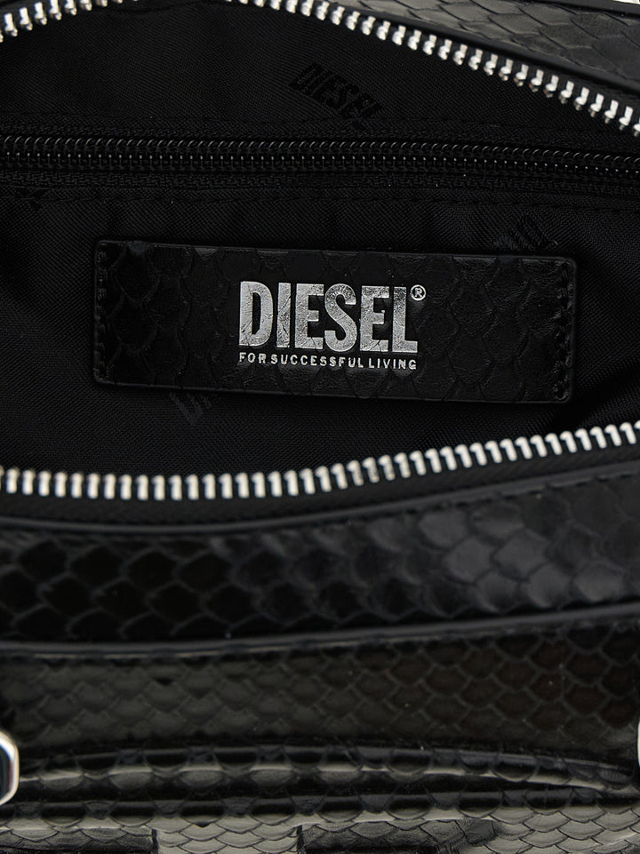Diesel 1dr Dome Shoulder Bags - Black | 5e4e8677215de963f006faa629cee8bb67377cb7