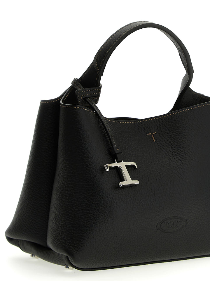 Tod'S Micro Leather Handbag Hand Bags - Black | f3ebbaaff8d36664c7edb9af35a89ed30082fffd