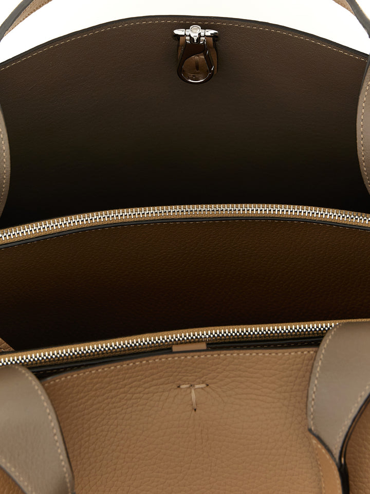 Tod'S T Timeless Tote Bag - Brown | 0f288e8a453b73c587f0ce57216e528df6338789
