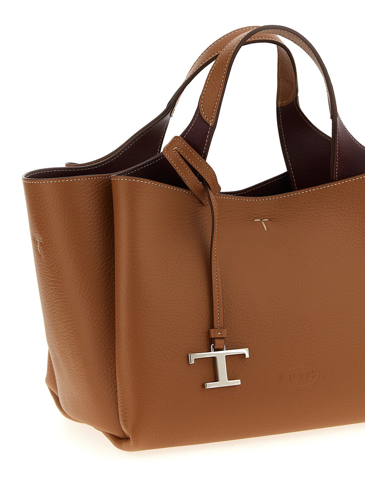 Tod'S Mini Leather Handbag Hand Bags - Brown | d8380ee56b6aec38b787bbea3f750efd2a55f028