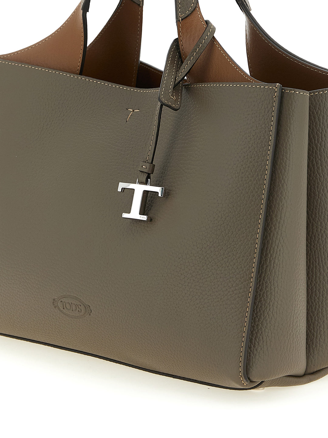 Tod'S Small Leather Bucket Bag Hand Bags - Gray | 45bb5e8bf7c6e33af7ef5ee00506752f3cb80210