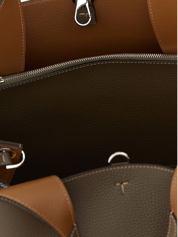 Tod'S Small Leather Bucket Bag Hand Bags - Gray | e4390dfcbe92ad0296bc18161cd4febe056b6c6f