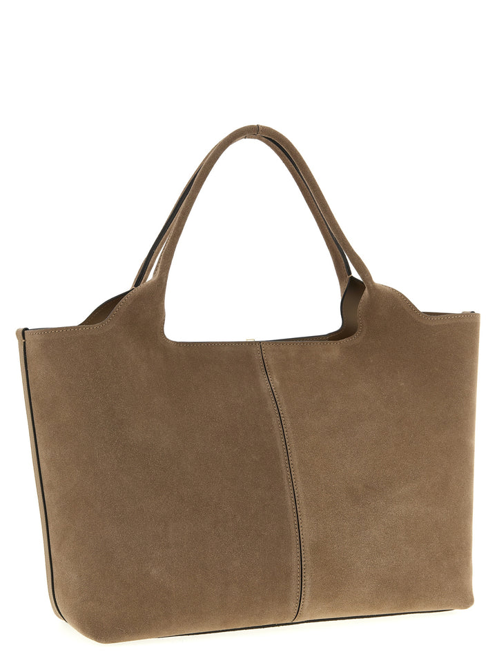 Tod'S Small To Medium Suede Shopping Bag Tote Bag - Beige | d173cd5c9c2c9a3b30fe5e19fcc88b2f02a12d1e