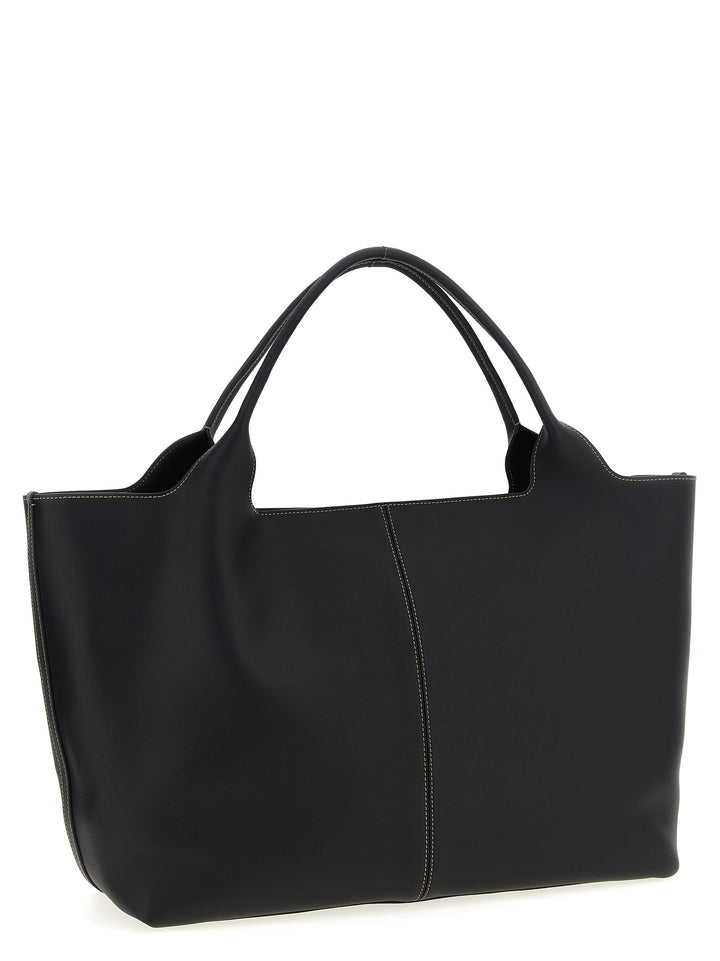Tod'S Ebr Tote Bag - Black | e67c4f280ef6e3c61132c19735af477bad4eb910