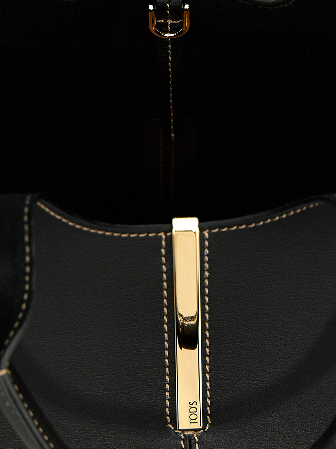 Tod'S Ebr Tote Bag - Black | b3315561d506b88deb78adb1b255dc123aba825d