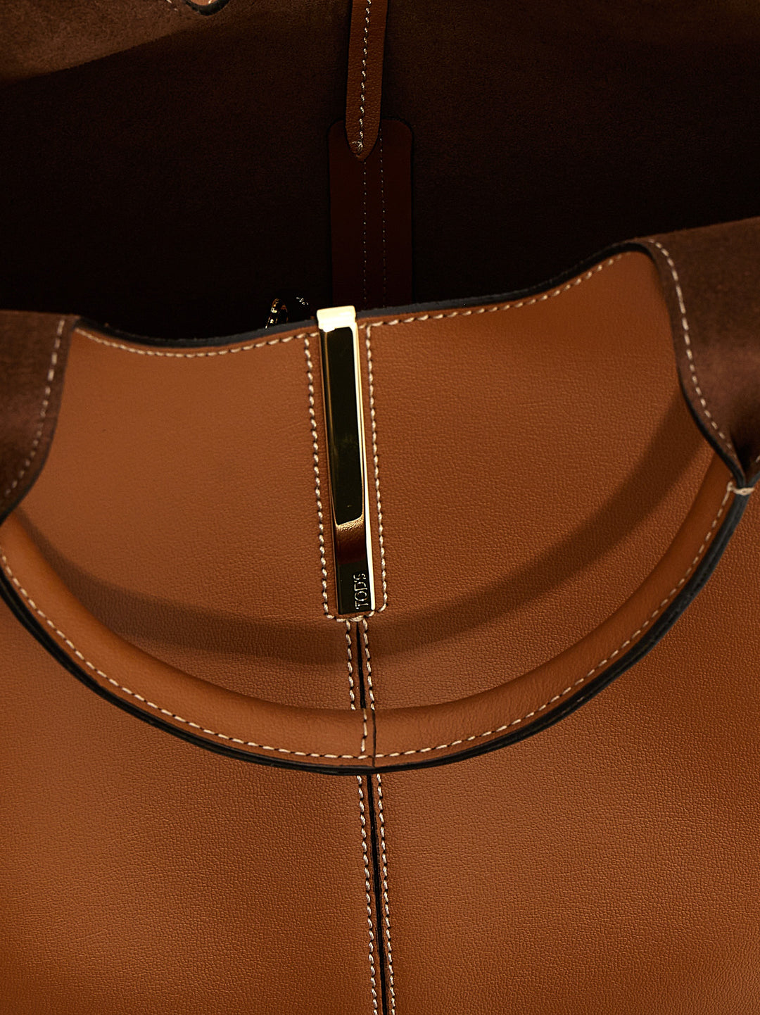 Tod'S Ebr Tote Bag - Brown | 85de7fdb7ebaeba880c66ff5e4427f2172ed88c0