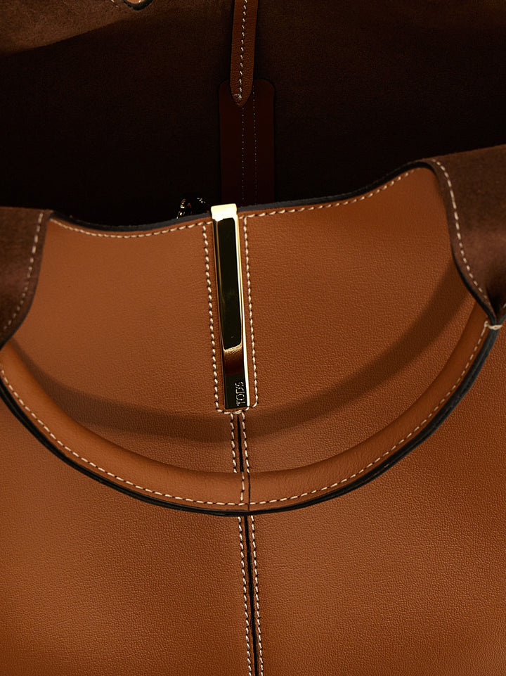 Tod'S Ebr Tote Bag - Brown | 85de7fdb7ebaeba880c66ff5e4427f2172ed88c0