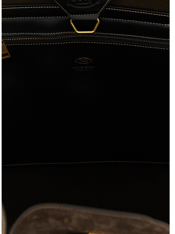 Tod'S Tim Tote Bag - Brown | 82100a59be1bc623ad23811f797b4cf6d42a2cb5
