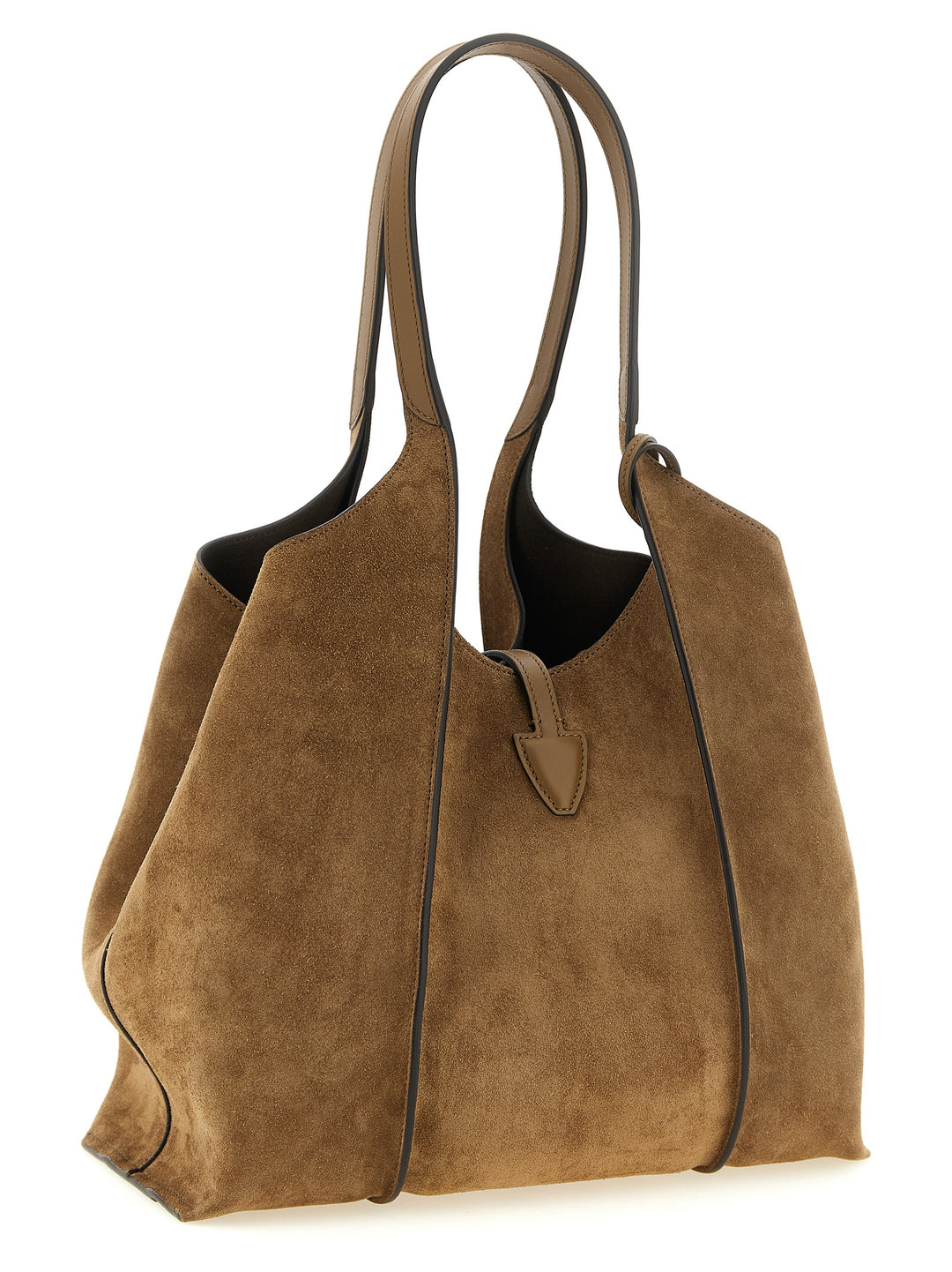 Tod'S T Timeless Tote Bag - Brown | bcd6ceb3eb83322b2067a63aa1d220a3f30bdc34