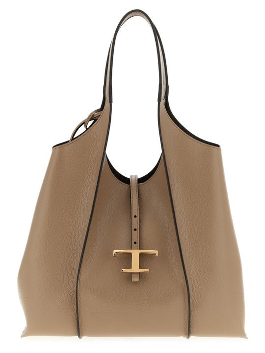 T Timeless Shoulder Bags Beige